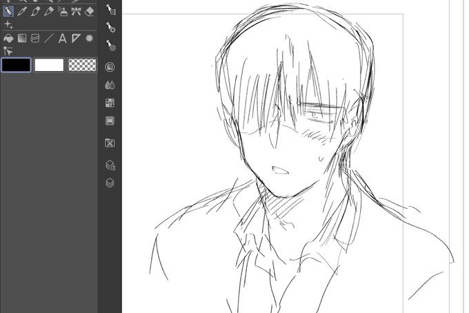 何も考えずに男描くとこうなる 