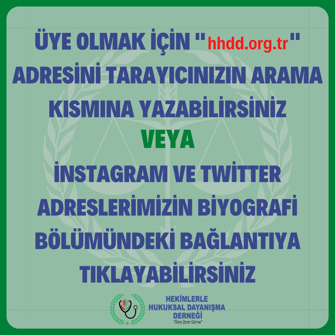 Derneğimize üye olmak için görsellerdeki adımları takip edebilirsiniz ya da 0530 120 04 97 numaralı destek hattımızdan üye olabilirsiniz.

📍Web sitesi linki: hhdd.org.tr

#HekimlerleHukuksalDayanışmaDerneği #ÖnceZararGörme #hhdd #doktor #hekim #dektek