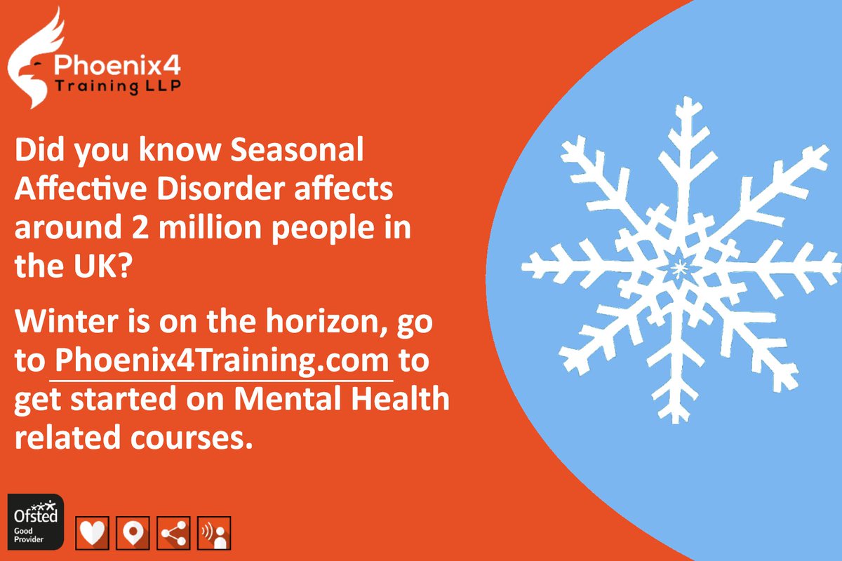 P4TLLP's tweet photo. Around two million individuals in the UK are affected by Season Affective Disorder (SAD). 
Our mental health courses touch on SAD and many other mental health problems that people suffer from.

Get started today by following the link below!

https://t.co/W2cfyMGr6M
 #mentalhealth https://t.co/IqCLXl50rf
