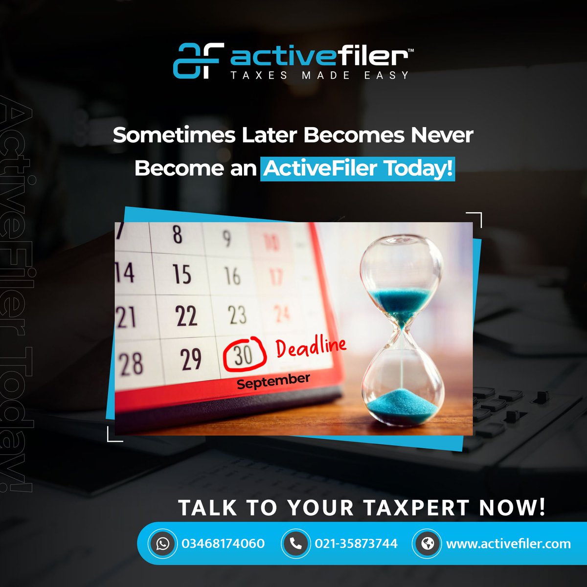 Active_Filer's tweet photo. Filing an early tax return can make sense for various reasons, such as getting your refund sooner, avoiding Tax Penalties.
Stop Procrastinating, File Your Income Tax Return Today !!
#tax #taxreturn2022 #filer #taxes2022 #ACTIVEFILER https://t.co/nc1P8XMhzg