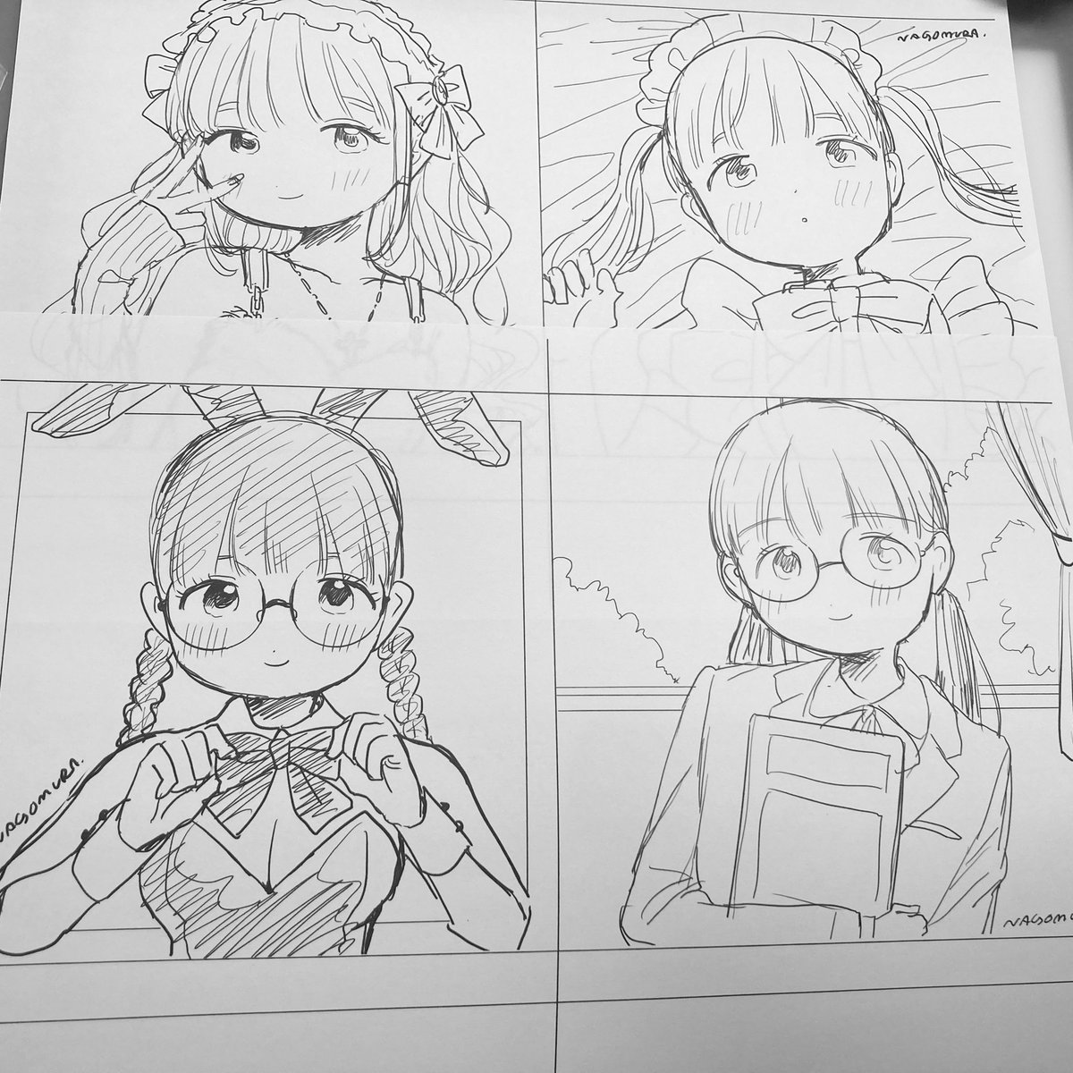 ウォー!描くぞ、その前に紙を切る 