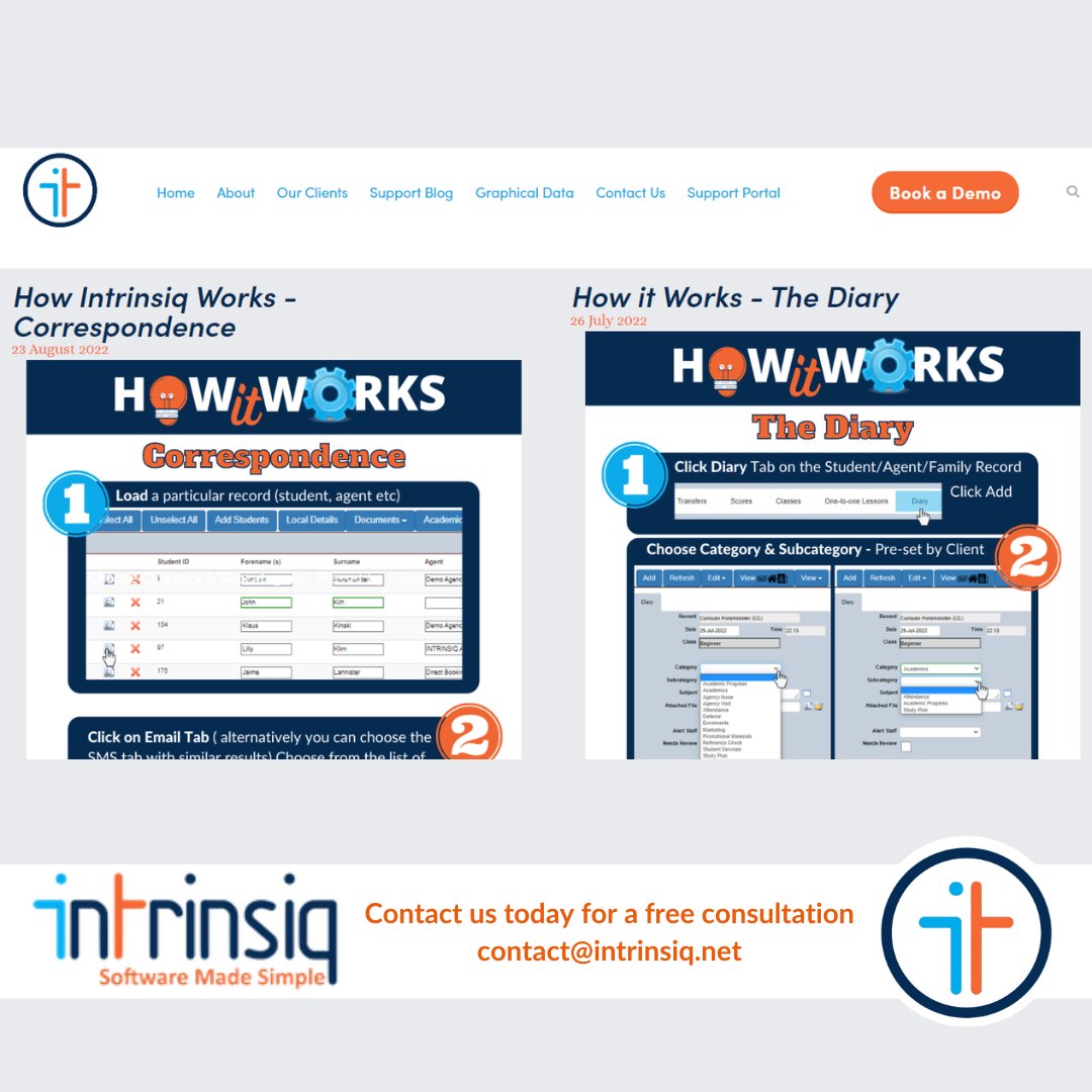 IntrinsiqIT's tweet image. Our Graphical Data Section focuses entirely on giving our users and readers a step-by-step guide on how to use various aspects of Intrinsiq.  
#intrinsiq #graphicaldata #blogpost #software #crm #schoolmanagement #schoolsoftware