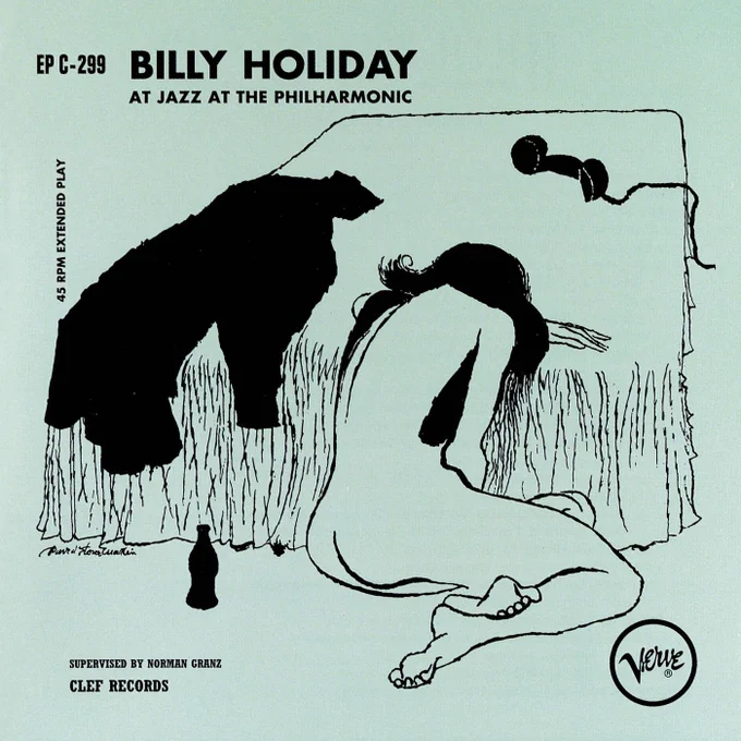Album covers by David Stone Martin (1913-1992). 