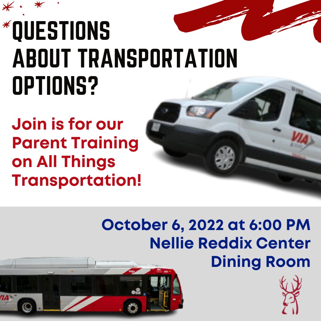 Parents & Guardians, mark your calendars! We have a Transportation Training just for YOU! @NISDReddix is here to help! YOU are the sustainable piece to your adult child's long-term success. Join us please and ease your worries. @NISDSpecialEd @NISD