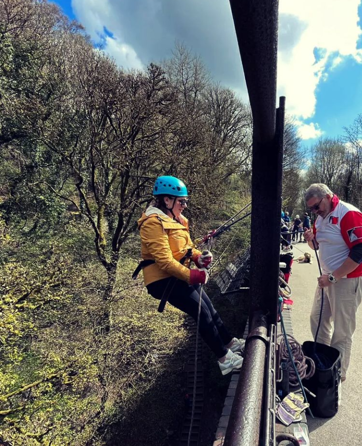 Abseiling Derbyshire tweet media