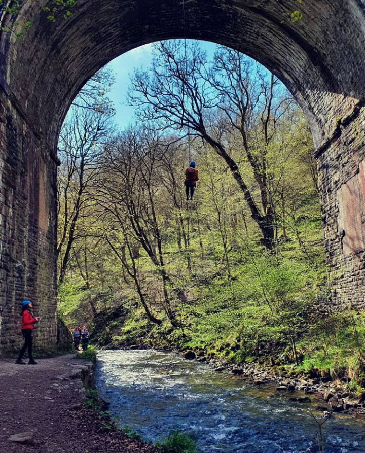 Abseiling Derbyshire tweet media