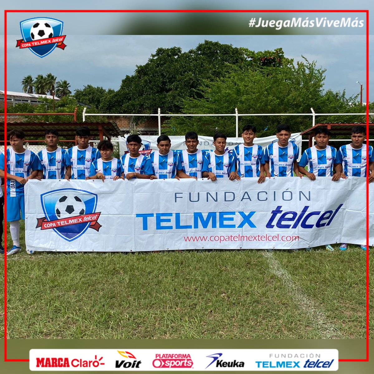 Copatelmex's tweet photo. En #Oaxaca el selectivo “Juchitan” se coronó campeón de la #FaseEstatal al derrotar 1-0 a “Loma Bonita” 🔥⚽️🤩👀👇🏻

#JuegaMásViveMás https://t.co/yjsKVlK6qy