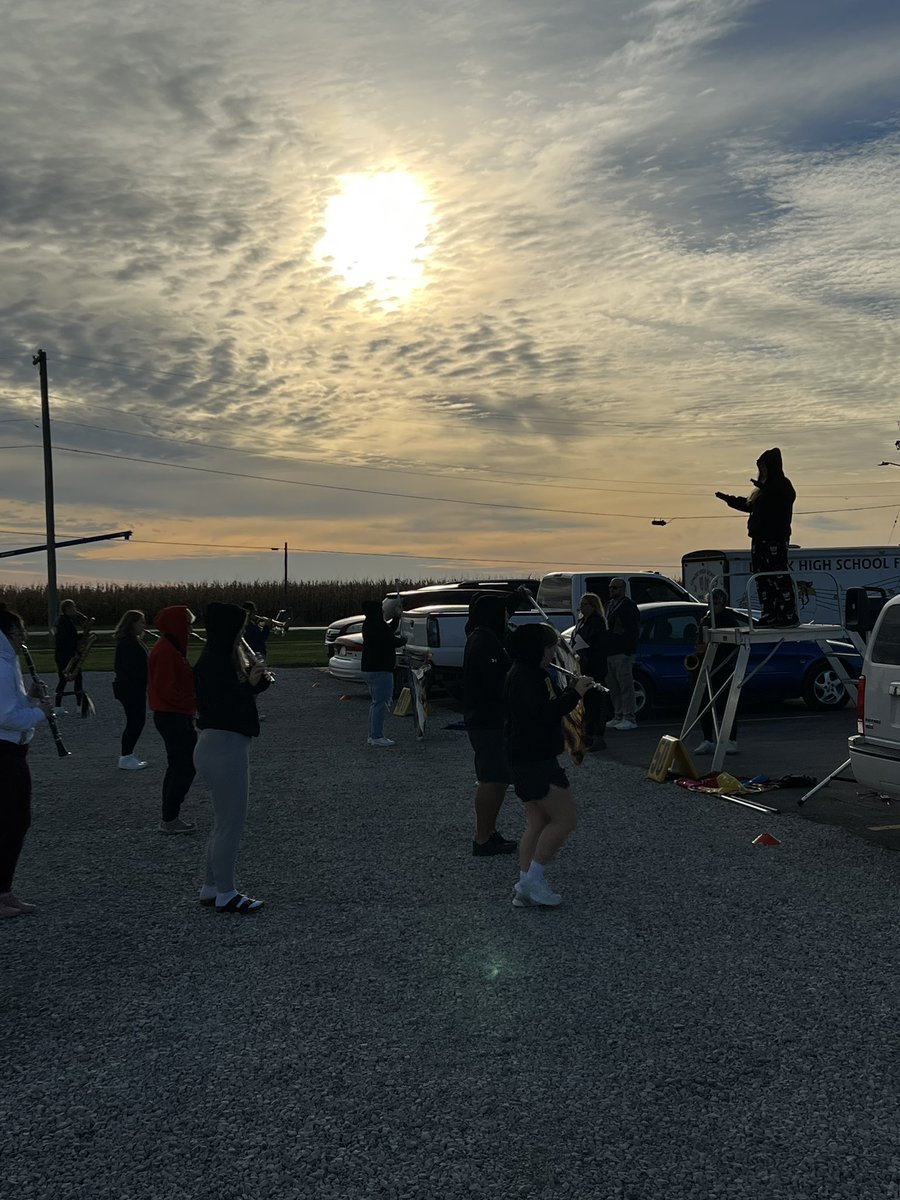 A crisp fall am for band rehearsal!