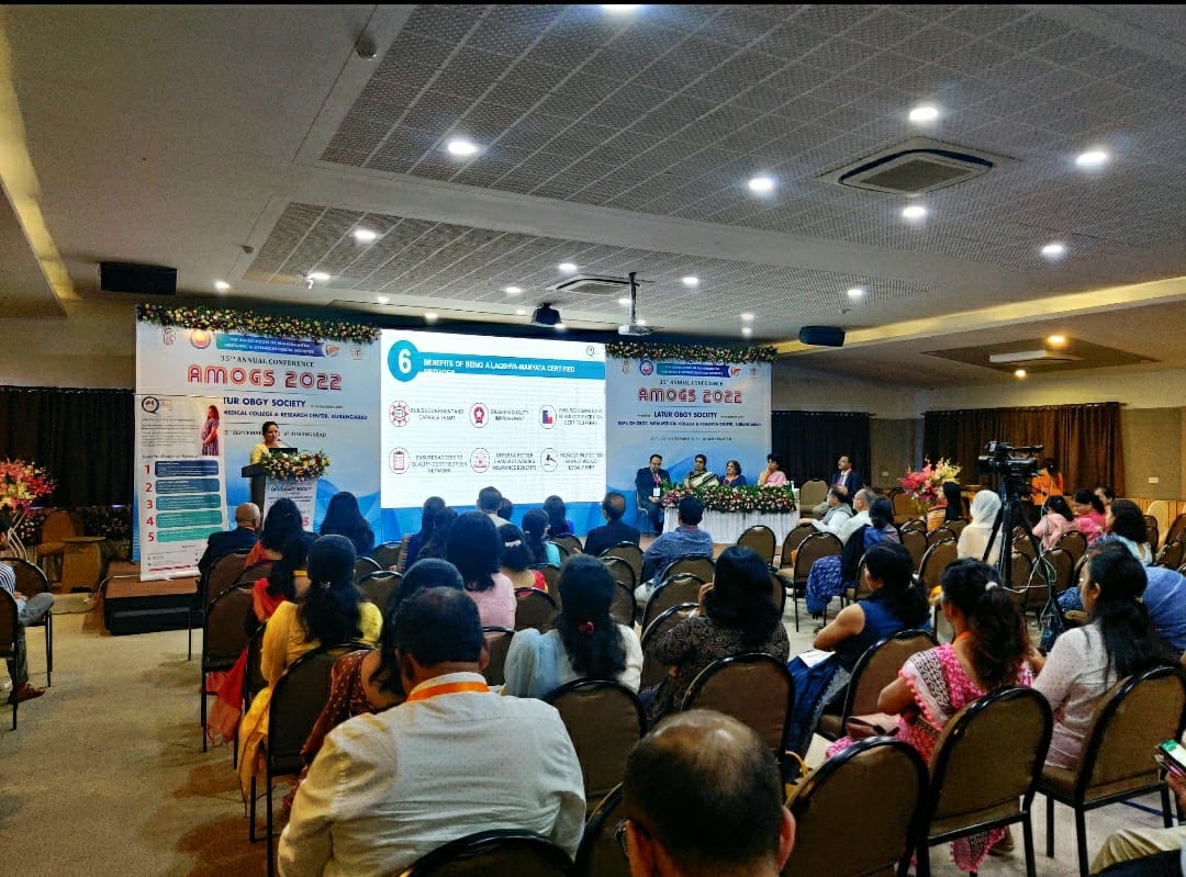 Manyata4Mothers's tweet photo. An engaging LaQshya-#Manyata Session was held at #AMOGS 2022. The event included a Keynote Address by @GadappaDr, followed by a panel discussion on the the need for safe and high-quality #maternalhealthcare for the women of #Maharashtra. https://t.co/cX7mjMKRLk