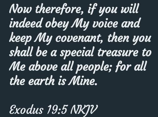 TreatMinistries's tweet photo. You will be a Special Treasure to God only if you choose to Obey Him Fully not partially.  Obedience is better than Sacrifice. #SecuringYoVictory https://t.co/BOsCtUbh1q