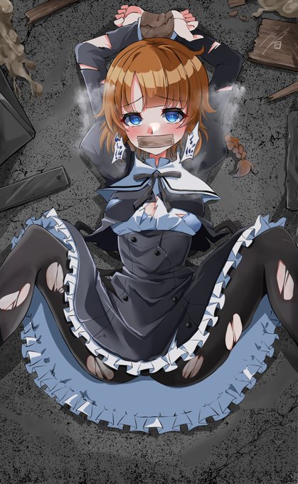 skebで描かせてもらった捕まってしまったふみちゃん 