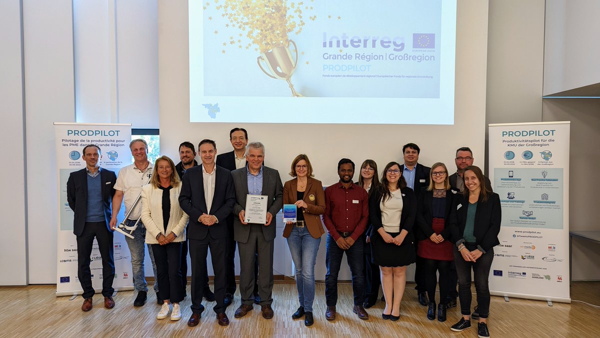 TweetsPRODPILOT's tweet photo. Am 22. September 2022 feierte das Konsortium einen erfolgreichen Abschluss des Projekts PRODPILOT im Forum der @htw! 🎉

Le 22 septembre 2022, le consortium a célébré une clôture réussie du projet PRODPILOT au forum de la 
@htw ! 🎉 https://t.co/ca0PY507ZK