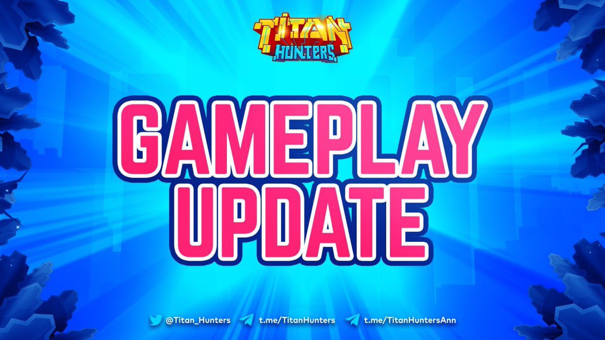 Titan_Hunters's tweet photo. 👂 After hearing your feedback, we decide to implement BIG UPDATES for #Titanhunters this October

👉So Investor Rank is temporarily paused 

🤩These updates surely bring your gaming experience to a whole new level! 

💗Thanks for your great ideas

$TITA #Metaverse #GameFi https://t.co/R6F1z7Gywk