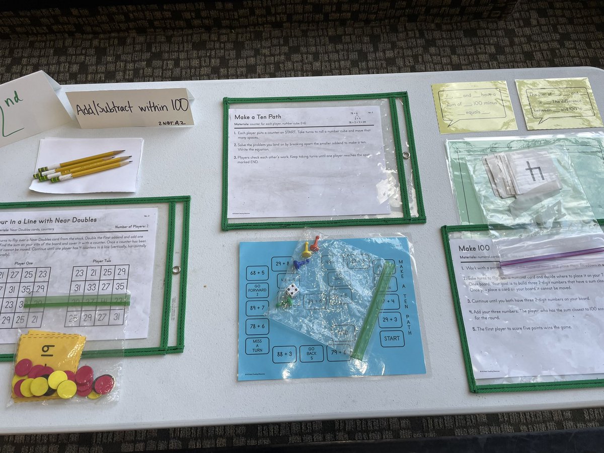 MathieMorgan12's tweet photo. Math station ideas!
#CPSBePresent https://t.co/aiyeuROoww