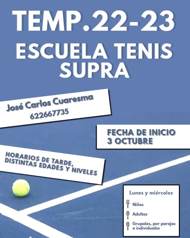 Supraljarafe's tweet photo. 🎾 𝗖𝗼𝗺𝗶𝗲𝗻𝘇𝗮 𝗲𝘀𝗰𝘂𝗲𝗹𝗮 𝗱𝗲 𝐭𝐞𝐧𝐢𝐬 🎾📅 𝟯 𝗢𝗖𝗧𝗨𝗕𝗥𝗘 ¡Sea cual sea tu nivel y edad, nos adaptamos! 🥎

📑¡Abierto plazo de inscripción! 
☎ 622 66 77 35

https://t.co/MEyafS7Gf2

#Umbrete #Sevilla #tenisumbrete #tenissevilla #escueladetenisumbrete https://t.co/yKgbBcH04w