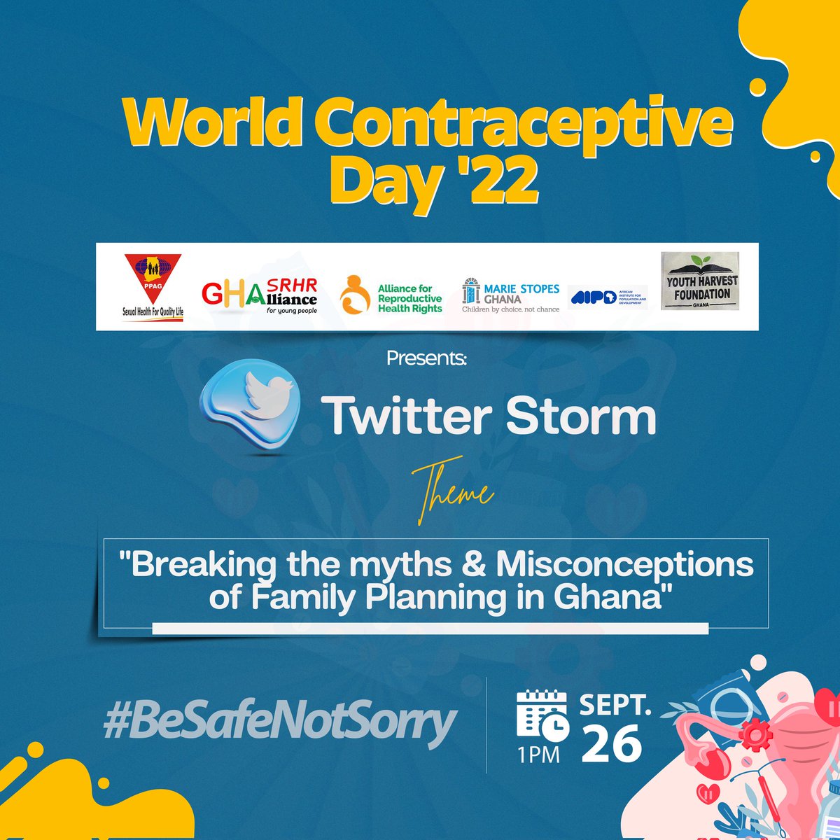 If you are not looking to get pregnant anytime soon, all you need is the right birth control method to prevent any surprises. Visit any @PPAGGhana facility near you. #Besafenotsorry