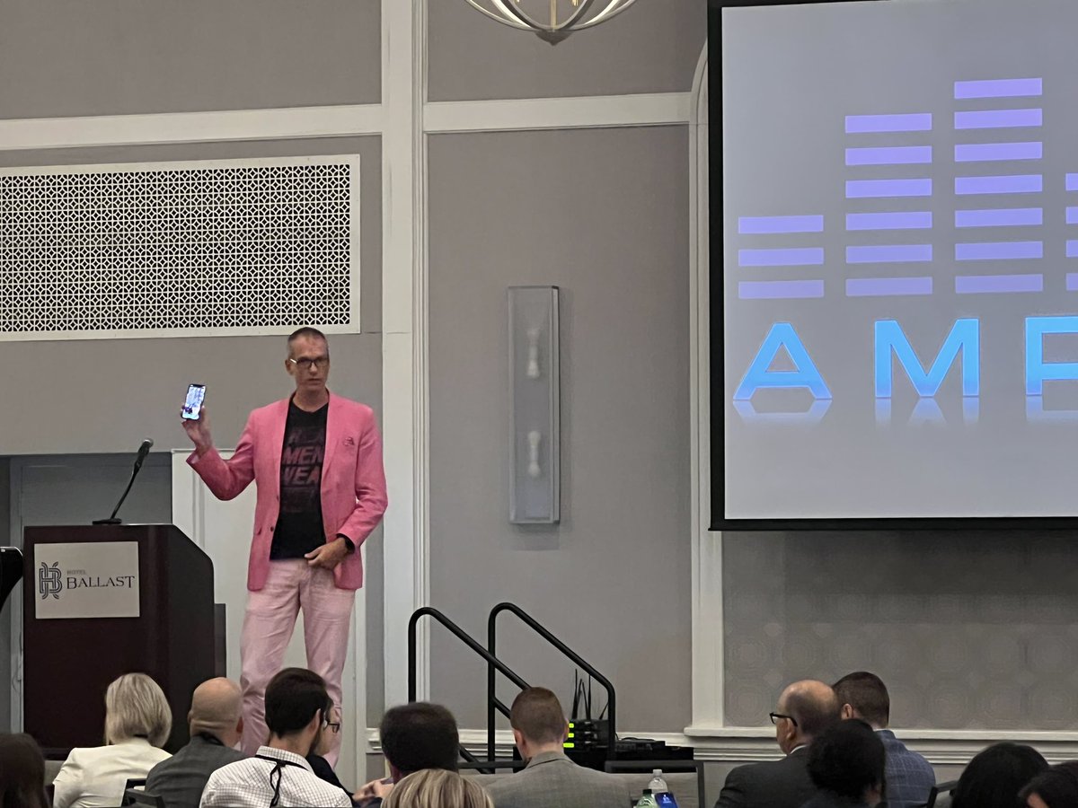 AHHCNC's tweet photo. David Rendall, International Keynote Speaker and Stand-up Comedian, challenging us to amplify who we are at our core and leverage that in our daily lives. So much more to come! #areyouready #leadership #ahhc #amplifi #homecare #homehealth #hospice #palliative @NCHomeCareTim https://t.co/lTEobEcSjK