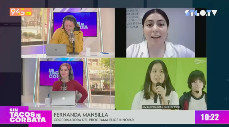radiousach's tweet photo. #SinTacosNiCorbata 📓 La Escuela Básica Emilia Lascar de Peñaflor obtuvo el top tres de la categoría “Innovación” del Premio Internacional World’s Best School Prizes. 

Lo conversamos con Fernanda Mansilla, coordinadora de Elige Innovar @eligeeducar.

📻94.5 FM
📺50.1 TVD https://t.co/DJXvvBMHQj