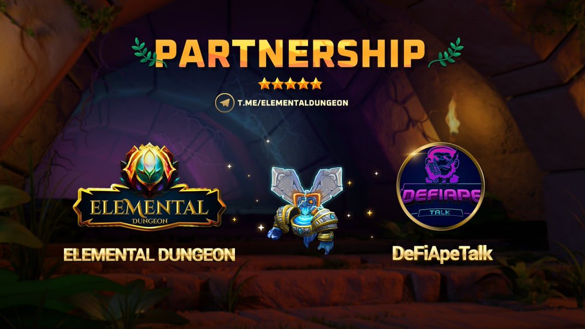 📣COVERAGE

🔥Project Elemental Dungeon is featured on DeFiApeTalk

⚡️DeFiApeTalk is one of our strategic partners. Their calls always yield positive results for the project itself as well as for the investors.

📌See more: 
t.me/DeFiApeTalk/45…
t.me/DeFiApeTalk/45…