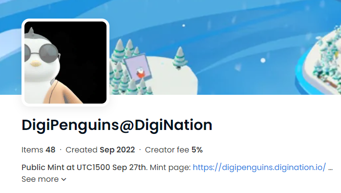 Minting finished in 4 minutes today.

Tomorrow, we'll see you again. UTC1300.
Don't miss the last free drop.

Remember that the "Early Bird" trait is only on these first mints.

#digipenguins