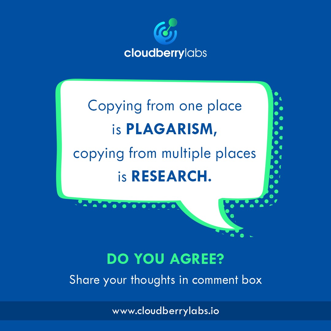 CloudberryLabs's tweet image. Share your thoughts in comment box

Visit cloudberrylabs.io for more.

#plagarism #copycontent #research #brandideas #campaign #instagram #businessgrowth #boostyourbusiness #socialmedimarketing #smallbusinesses #socialmedia #digitalmarketing #UK