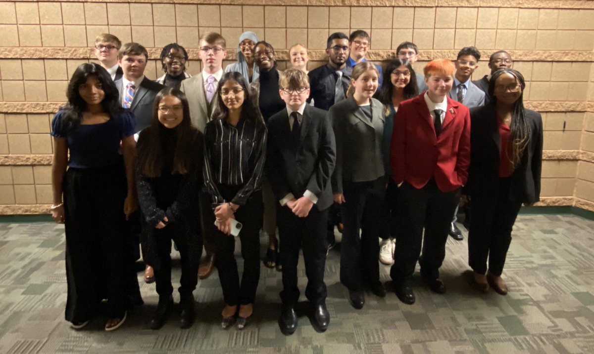 Can these 20 Senators and Representatives look more professional as they get ready to compete at East Congress this morning? We have kids from 7th to 12th grade ready to go, and we are ready to show why <a href="/wfsheyenne/">Sheyenne High School</a> is back-to-back State Champs!