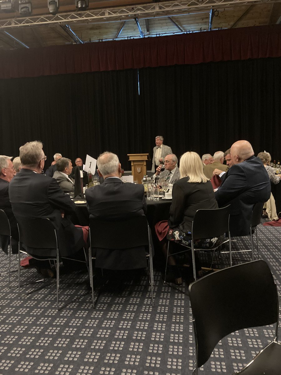 OldBirkonianSoc's tweet photo. Great to see everyone on Saturday for the #OBFC Centenary Dinner 🥳 With thanks to MC Michael Burrell and speakers David Ewing, Headmaster Paul Vicars and Joe Pinnington from New Brighton RFU, and to all the guests for coming to share in the celebrations! 🏉🍾🎉 https://t.co/syDo4SfThR