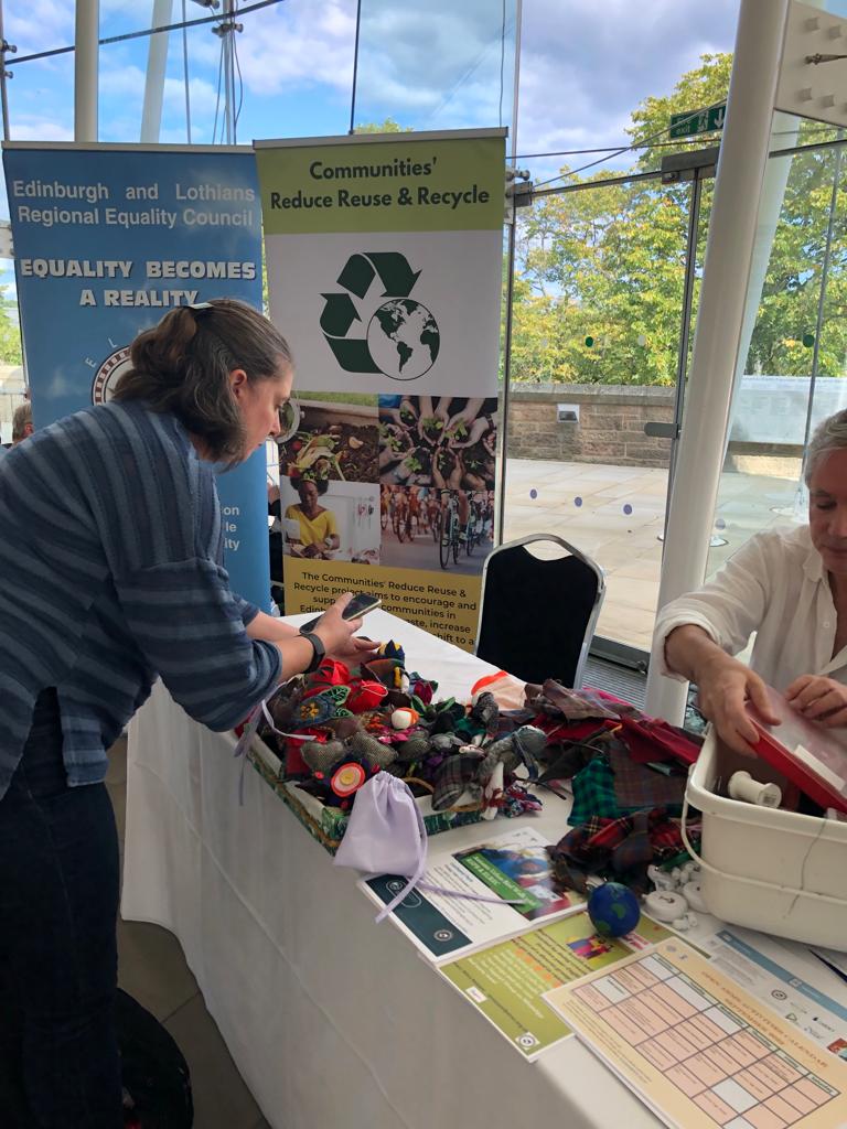 ELRECUK's tweet photo. #GlobalCitizenConf in Edinburgh was a great opportunity to raise awareness of our great work around climate and sustainability at ELREC through SOMRA and Communities’ Reduce Reuse &amp; Recycle ♻️ project.
 #climateaction #allianceconference https://t.co/TH1DzjGWhI