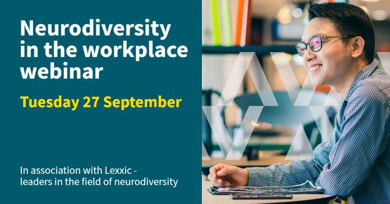 AvivaBusiness's tweet photo. Join us during National Inclusion Week for a special webinar for line managers, raising awareness of neurodiversity in the workplace, with Aviva's Sophie Money and @LexxicLtd's Harry Saville.

Tuesday 27 September at 11am, register now 👇

#NationalInclusionWeek #ThePowerOfNow