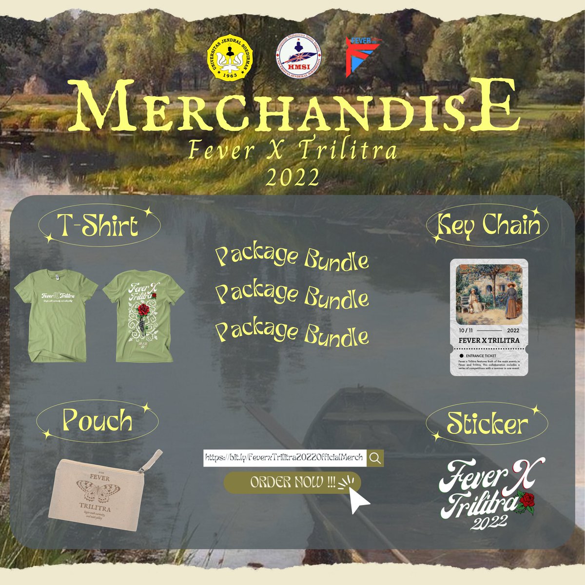 unsoedfever's tweet photo. [OPEN PRE-ORDER MERCHANDISE FEVER X TRILITRA]

Something new on this September 2022, Fever x Trilitra with the theme "Labyrinth" are presenting the new merchandises. Our merchandises would make you feel the vibe deeply as the event goes. So, make sure to get yours today!! https://t.co/kQAlb3LViq