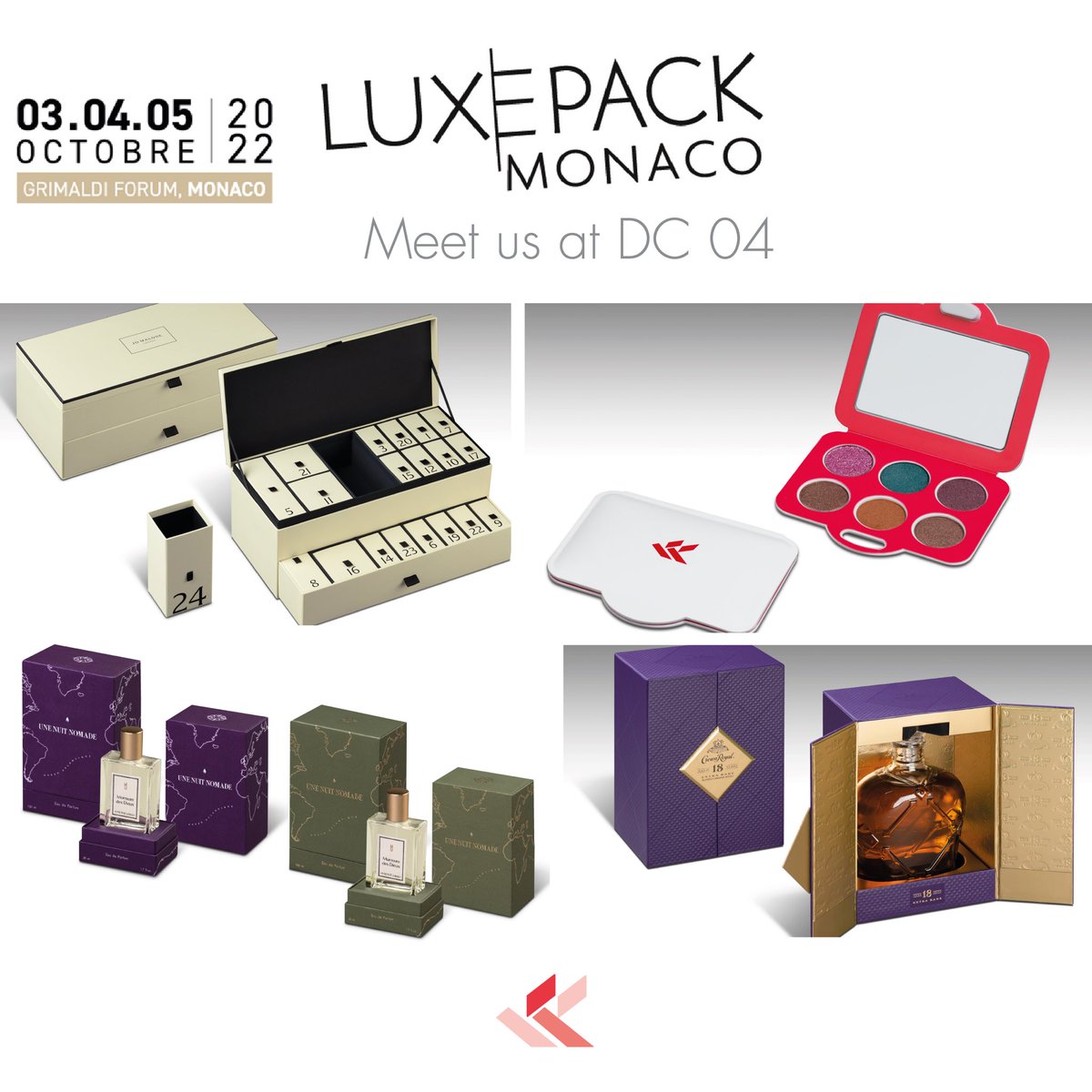 KnollPackaging's tweet photo. .@LUXEPACK_SHOW Monaco begins in 1 week! Our global team is excited to discuss how we’re bringing our quality closer to our customers, and share the latest innovations including 100% Knoll Ecoform compacts. https://t.co/HWM6URNSLo