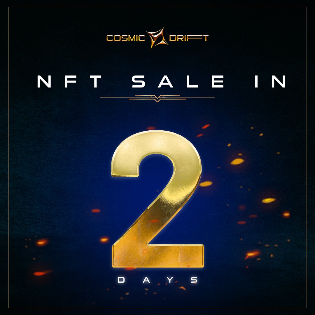 CosmicDriftGame's tweet image. 🚨2 Days to our first NFT Sale!🚨
The day to #AnswerYourSummon draws closer.🗡️
Our first ever NFT character asset drop arrives on the 28th of September 2022!✨

#nftsale #NFTLaunch #NFTmint #NFTminting #NFTmintalert #nftmarket #2daysforsale #nftgiveaways #nft #mintday #nftgame