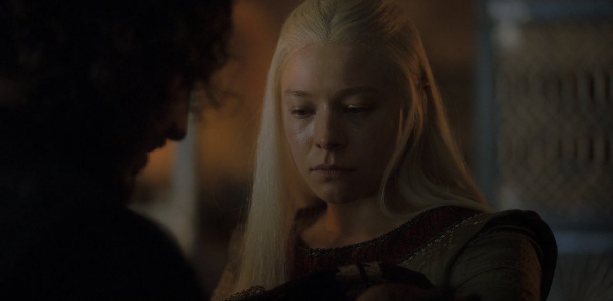 westerosies's tweet photo. Ser Harwin Strong says to Rhaenyra, “I will be a stranger when we meet again.” 
 
In the Westerosi religion of the ‘New Gods’ the ‘Stranger’ is the God that represents Death. #HouseOfTheDragon https://t.co/aBTmVL3nsk