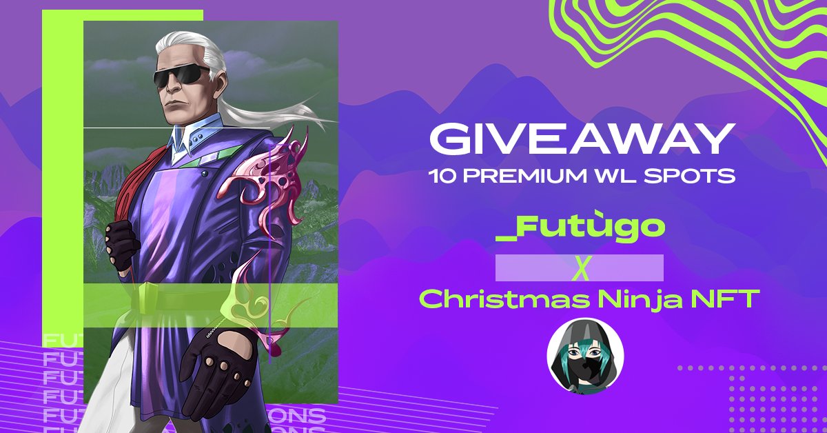 christmasninja's tweet photo. 🎉#Giveaway🎉
#MetaIcons are 10,050 characters, created inspired by 50 legendary #fashion designers.
@Futugoapp is giving away 10 Premium #allowlist spots. #Mint is live now!
TO ENTER:
💜Follow us and @Futugoapp
💜 Like, RT
💜 https://t.co/hEcP9XXdUo https://t.co/TpyWGzfj3G