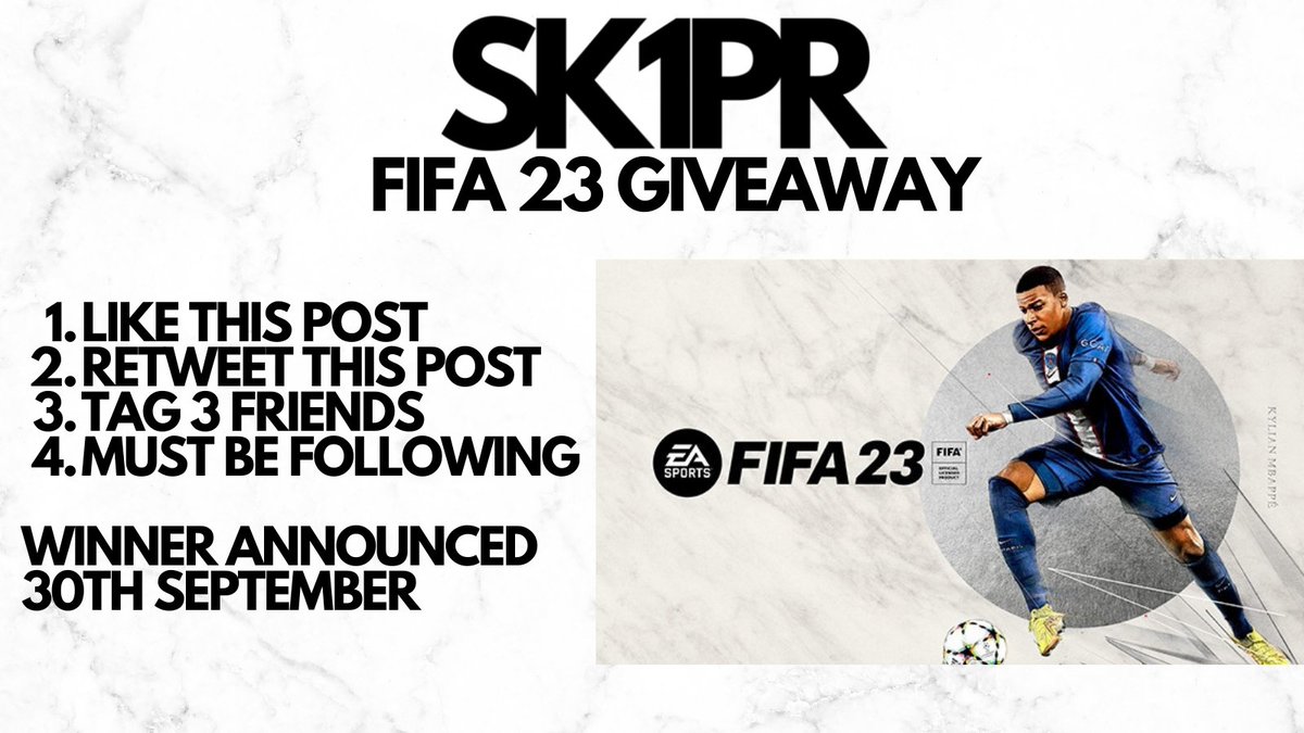 The yearly #SK1PR giveaway! Here's your chance to get your #FIFA23
