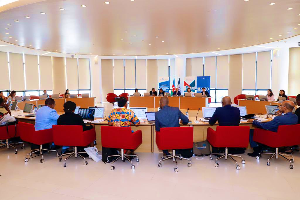 UNESCO_AZ's tweet photo. Today, @UNESCO_AZ, @ADAUniversity & @IDD_ADA jointly launched the first-ever #CapacityBuildingProgram for Secretaries-General & representatives of #African countries' #UNESCO #NationalCommissions.
The program is aimed at contributing to @UNESCO’s #PriorityAfrica initiatives. https://t.co/8P574twCat