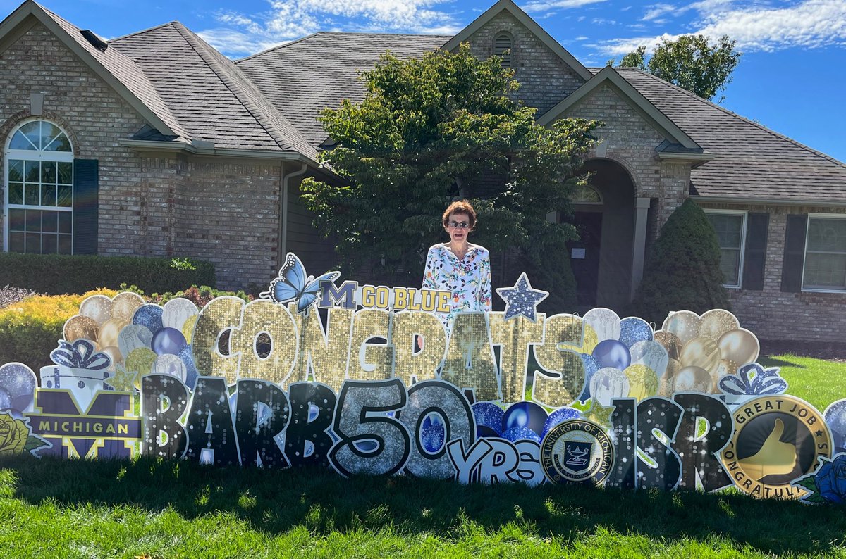 umisrcps's tweet photo. 🫶 Celebrating Barb Opal, @umisrcps Senior Secretary, who hit her 50-year career milestone with @UMich and @umisrcps on Sunday. Barb is "synonymous with CPS." #GoBlue and #GoBarb! https://t.co/TRKlcUnZPf