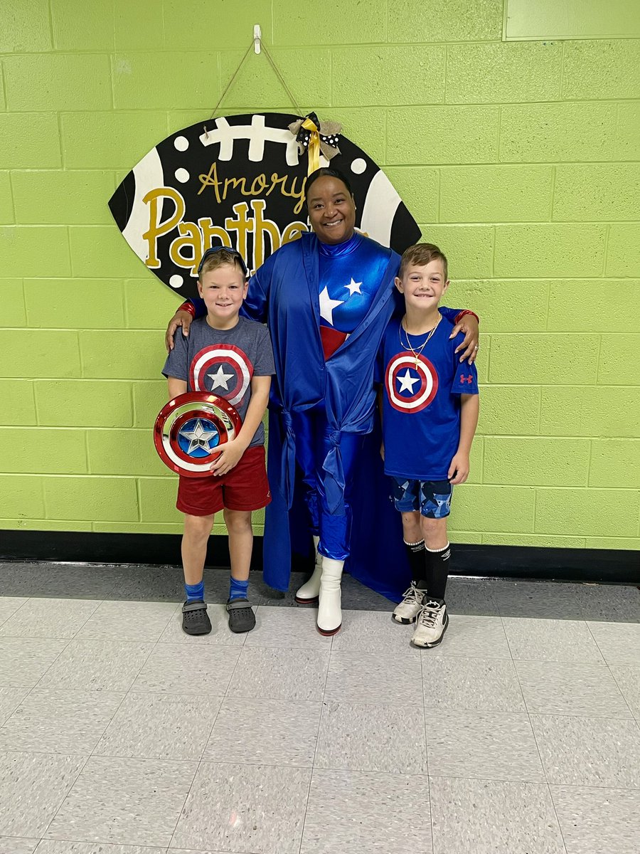WAESWestASD's tweet photo. A Marvelous Marvel Monday at West Amory Elementary School this morning!!!  I love it when I can have learning fun with these kiddos!!!
Homecoming Week 2022‼️🖤💛 https://t.co/cA0tgCFshx