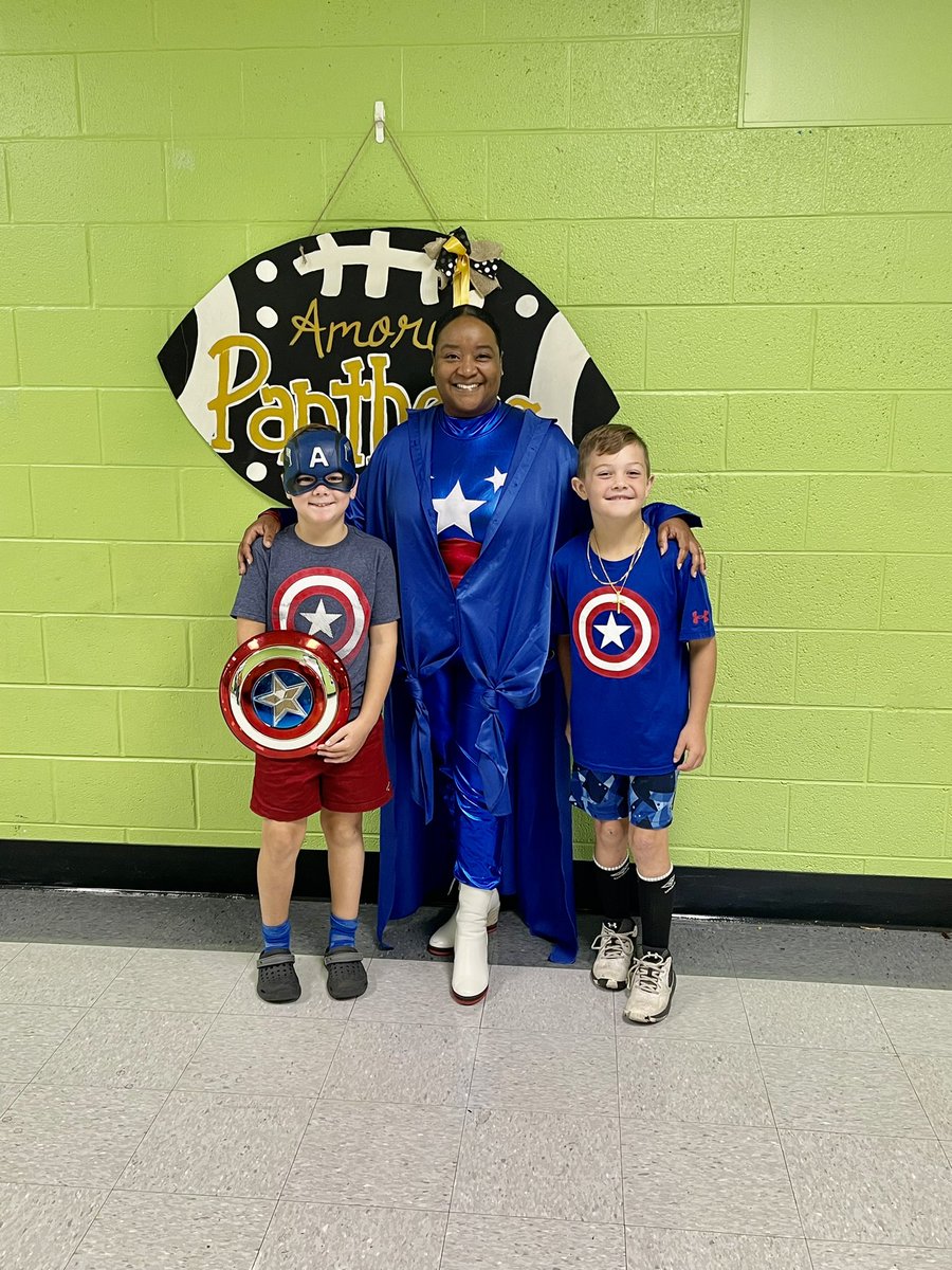 WAESWestASD's tweet photo. A Marvelous Marvel Monday at West Amory Elementary School this morning!!!  I love it when I can have learning fun with these kiddos!!!
Homecoming Week 2022‼️🖤💛 https://t.co/cA0tgCFshx