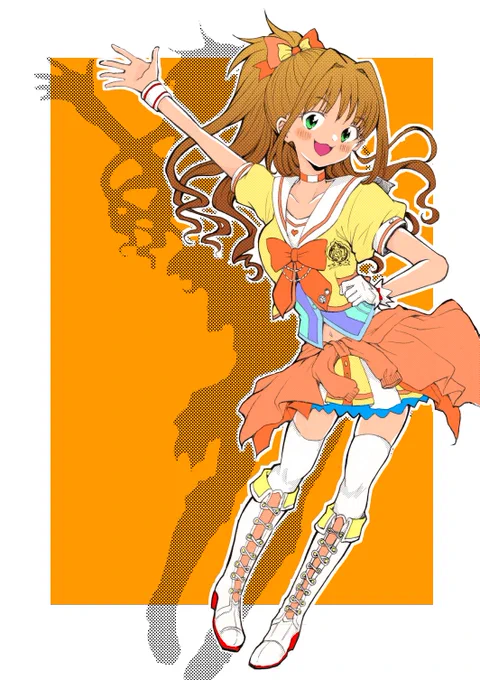好きなパッションふたり前に描いたやつに色つけた……。デジタルで色つけるの、だいぶ慣れてきたかもしれん 