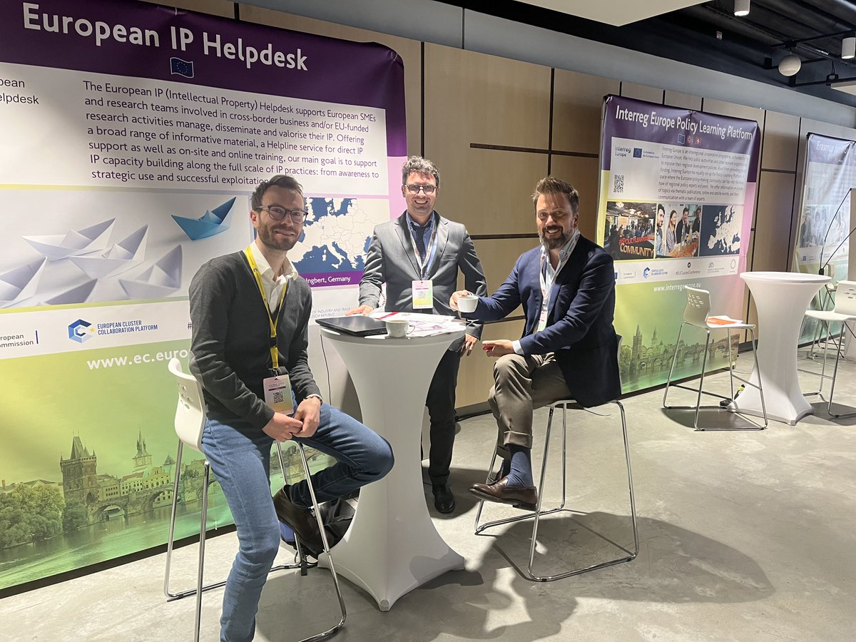 IPRHelpdesk's tweet photo. We are very happy to be here in Prague as a part of European Cluster Conference 2022.
Meet us at our booths!
@IPRHelpdesk @IndiaIPhelpdesk @latinamericaipr @ipSEAsia @iprchina @AfricaIPR
#iprhelpdesk #EUClusterConference https://t.co/9p33iVQYPj