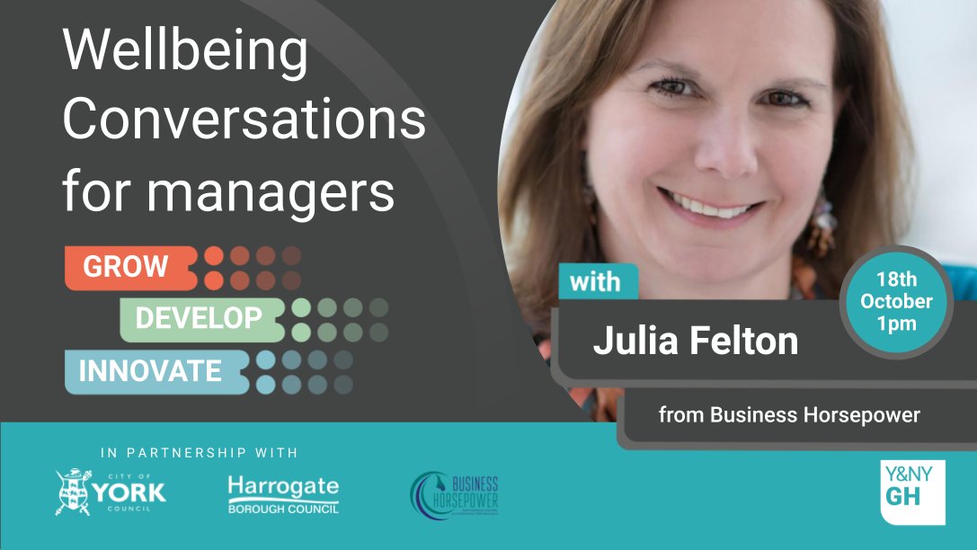 YNYGrowthHub's tweet photo. There is a real need for organisations to manage &amp; support #wellbeing in the workplace.

This half-day workshop is designed to equip managers to start having good conversations with their teams &amp; learn skills to create a supportive workplace.

Learn more: https://t.co/Q3bilwTv9y https://t.co/6JXmY3Jt6D