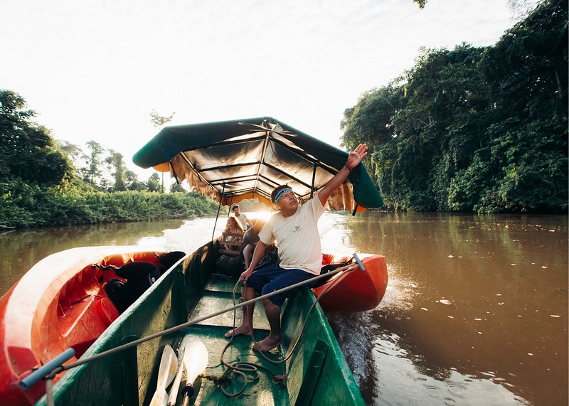 UNDP's tweet photo. Tourism was devastated by #COVID19. But @kapawiecolodge in the Amazon Rainforest of Ecuador is leading the way in #RethinkingTourism. Ahead of #WorldTourismDay, see how @LionsShareFund &amp; @gef_sgp are helping to build resilience in this wildlife-rich area: https://t.co/pEFLr10V46 https://t.co/NFNHPrKYBc