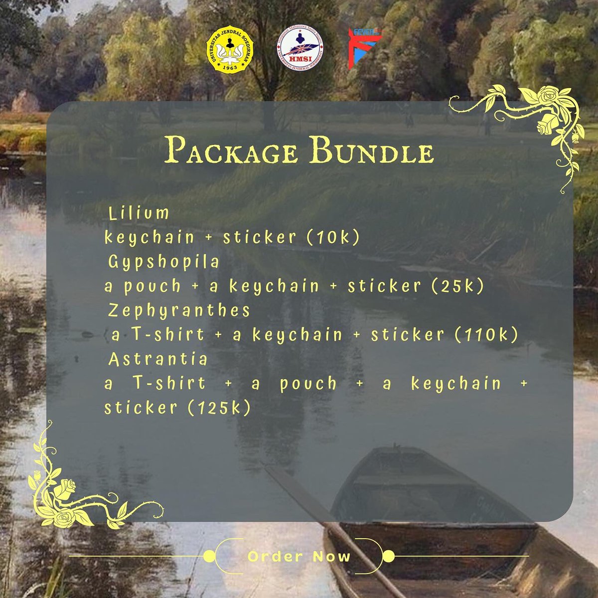 unsoedfever's tweet photo. Last but not least, here’s the details of each bundle! 🍂 https://t.co/Npr0VJ28KV