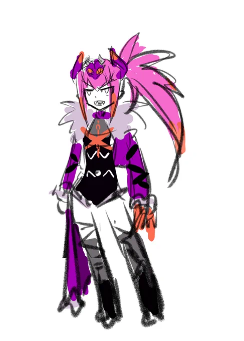 SDで描いたら何となく纏まってキャラできてきました 