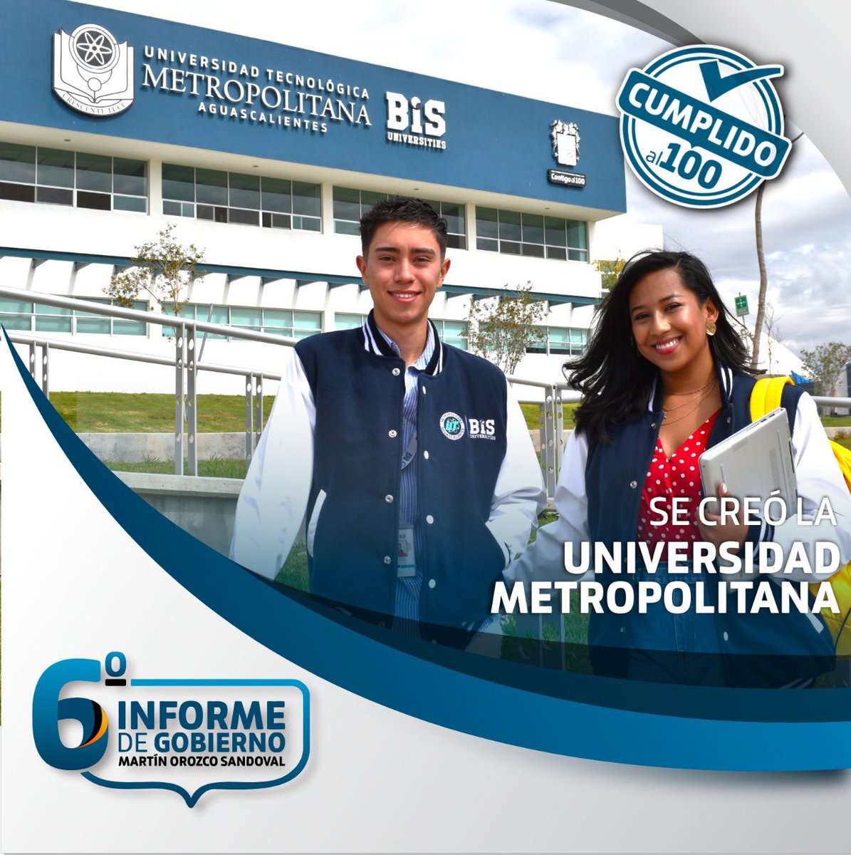 En la actual administración, se creó la UTMA, que impulsa la formación de la juventud en áreas tecnológicas 👨‍💻 y científicas 👩‍🔬🔬, bajo un modelo de educación dual, bilingüe, internacional y sustentable. 

Ofrecer más y mejores oportunidades, es un compromiso # CumplidoAl100. 👏🏼