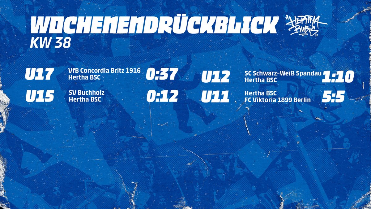 HerthaBubis's tweet photo. Drei deutliche Pokalsiege & ein torreiches Unentschieden unserer #BSCU11 in der Liga: Das war unser blau-weißes Nachwuchswochenende! ⚽️
Glückwunsch zu den Erfolgen, Jungs! 👏 🏆
#DieZukunftGehörtBerlin #HaHoHe https://t.co/zyCxPDUL0Q
