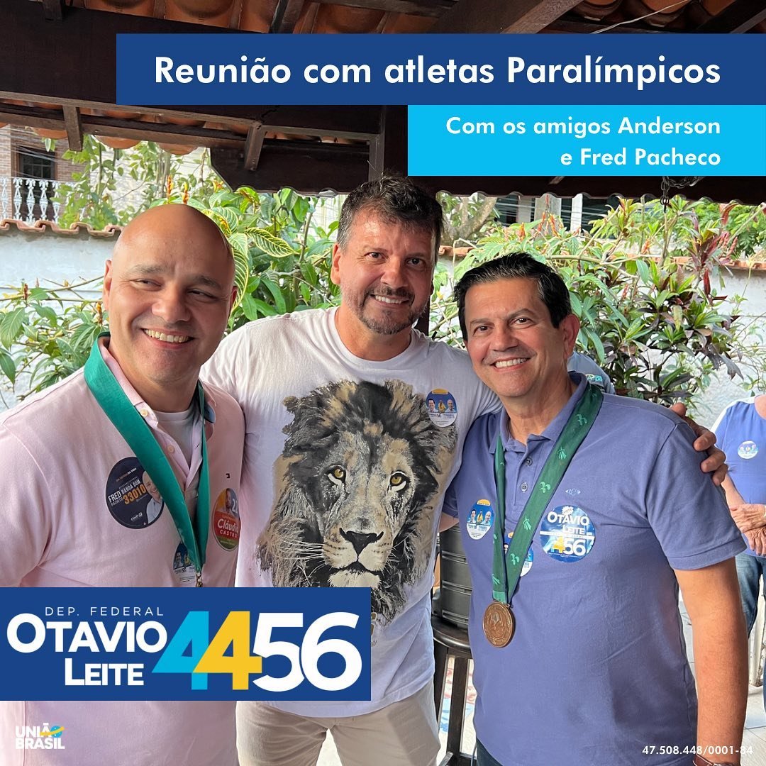 otavioleite's tweet photo. Tive uma reunião com atletas paralímpicos, acompanhado dos meus amigos @paralimpco  e @fredpachecorj. Conversamos sobre a importância da valorização do esporte e a luta em prol das pessoas com deficiência. Contem comigo! https://t.co/JsA25mt9O0