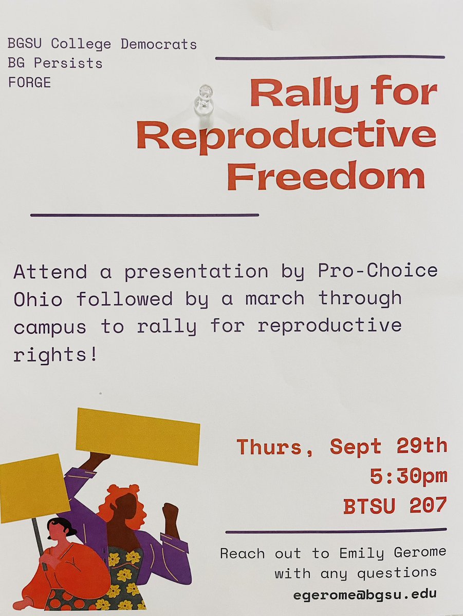 Lady Parts Comedy wants to support and spread the word about the Rally for Reproductive Freedom here on campus this Thursday.
Please tell your friends, show up and let your voice be heard!
We will stand up for the human right to healthcare, dignity, and bodily autonomy!✊🏾✊🏿✊🏽✊🏻✊🏼
