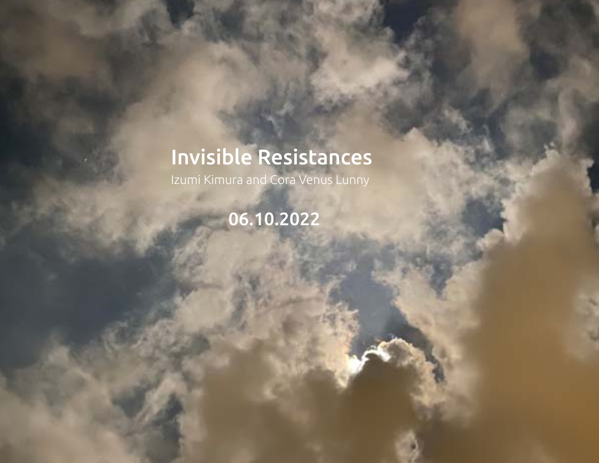Invisible Resistances, a new CD of improvised explorations featuring piano by Izumi Kimura and violin &amp; viola by Cora Venus Lunny - 9 dazzling improvisations that are intimate, yet bold and elemental

available 06.10.22 
farpointrecordings.com
#NewMusic #experimental #improvised